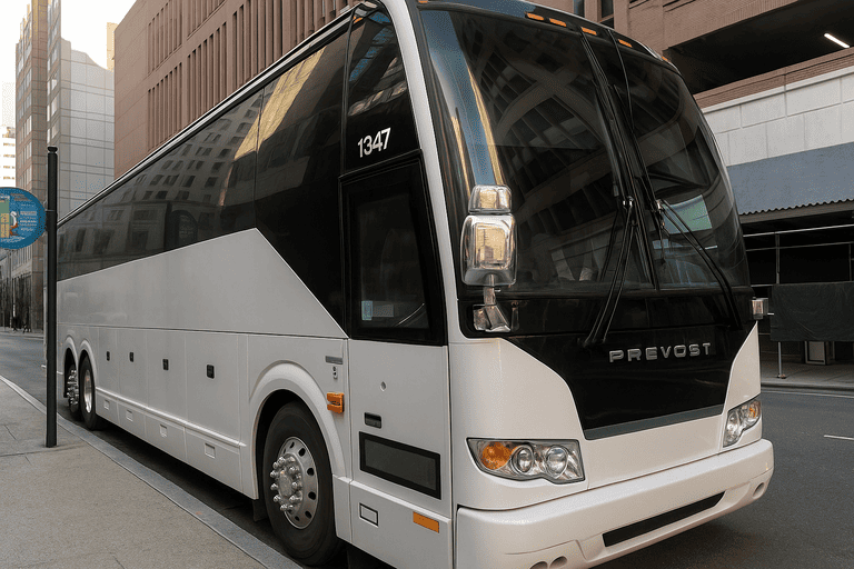 a Sioux City Coach Bus Service coach bus