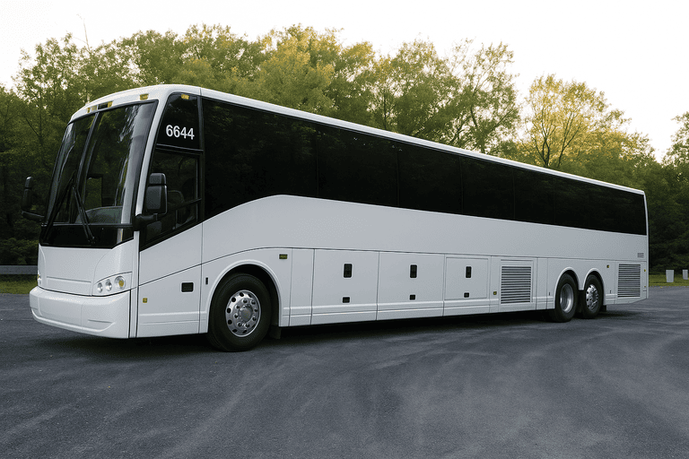 exterior of Sioux City Coach Bus Service coach bus